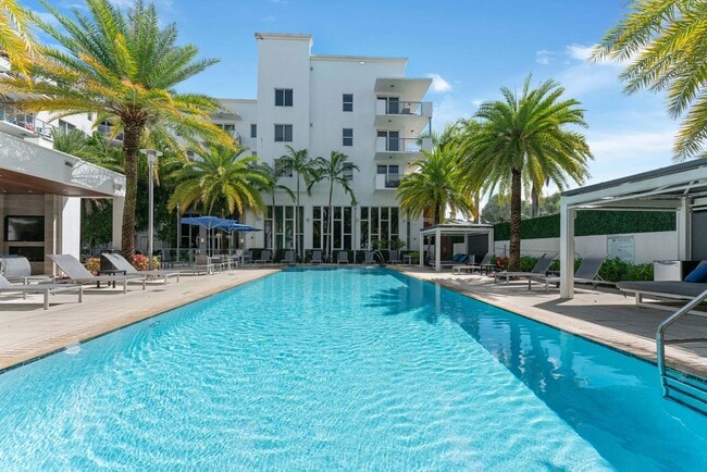 Spend the day by our salt water, heated pool and cabanas