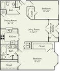 2BR/2BA
