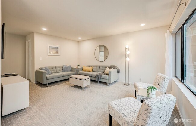 Living room area (furniture not included) - 19414 Aurora Ave N Unit 203