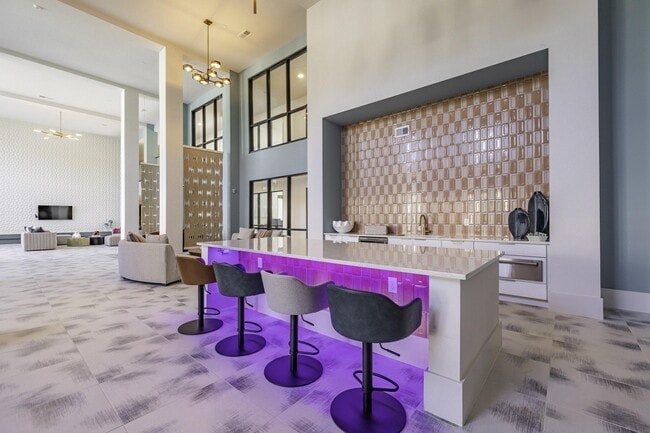 Clubhouse Kitchen with Lounging Areas