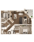 B2A floor plan The Leo LoSo