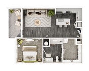 A1A floor plan Brooklyn Riverside