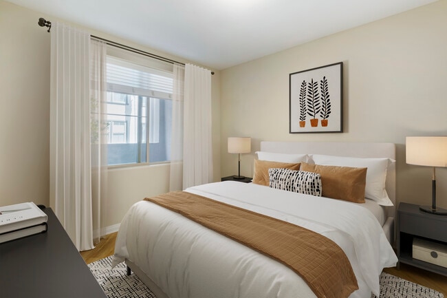 Renovated Package I bedroom with hard surface flooring (select homes)
