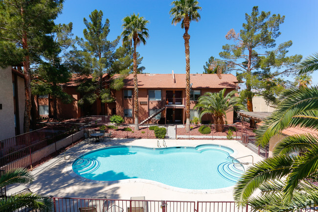 Pool Area - Topaz Senior Apartments