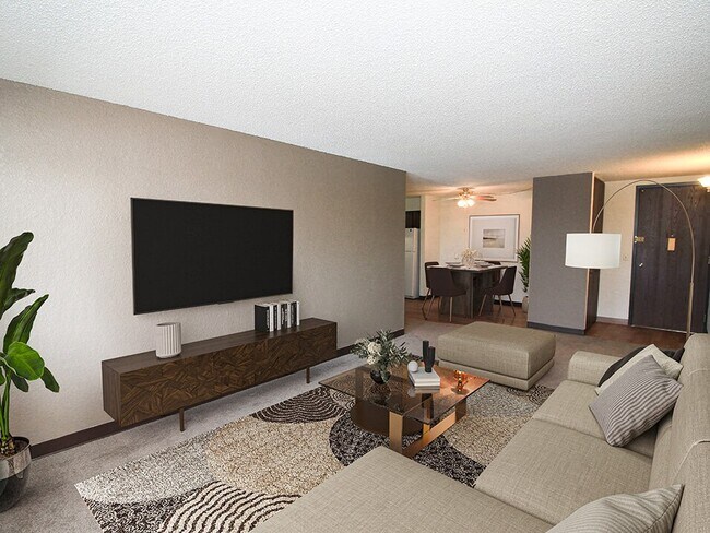 Spacious Living Room - Ridge Oaks