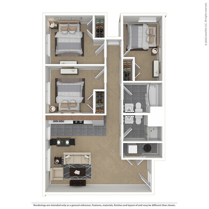 3 Bed, 2 Bath Classic - 3 Bed, 2 Bath Classic