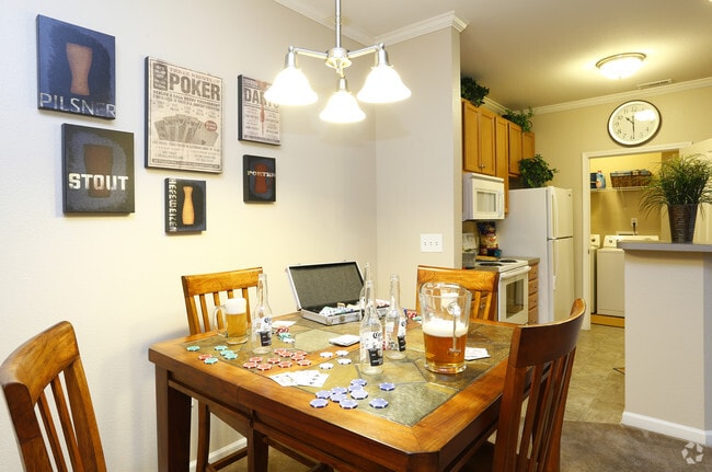 Dining Room with View of Kitchen