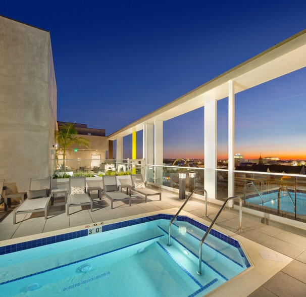 Pool deck looking west