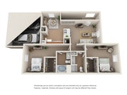 2BR/2BA 2 Car Garage