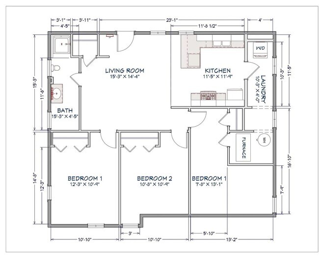 Photo - Update 3br 1ba South Campus and Bryan Park