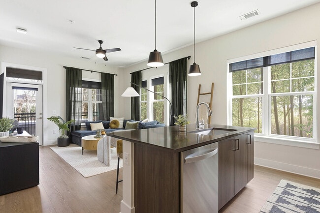 Open kitchens and living rooms
