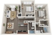 The Celtic - Two Bedrooms Two Bathrooms 1047 sqft