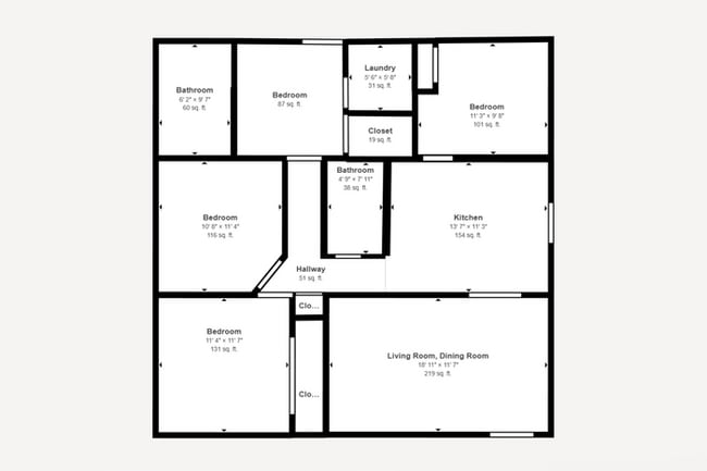 Photo - 4Bed/2Bath Home McDowell/32nd St! $199 MOVE-IN SPECIAL! Ready for Immediate Move-In!