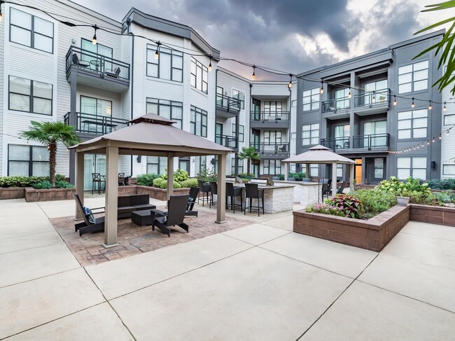 Enjoy an evening outdoors with social seating and BBQ grills.