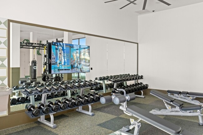 Two story wellness building with TRX | Yoga | Weightlifting t Enclave Heritage Flats in Otay Ranch