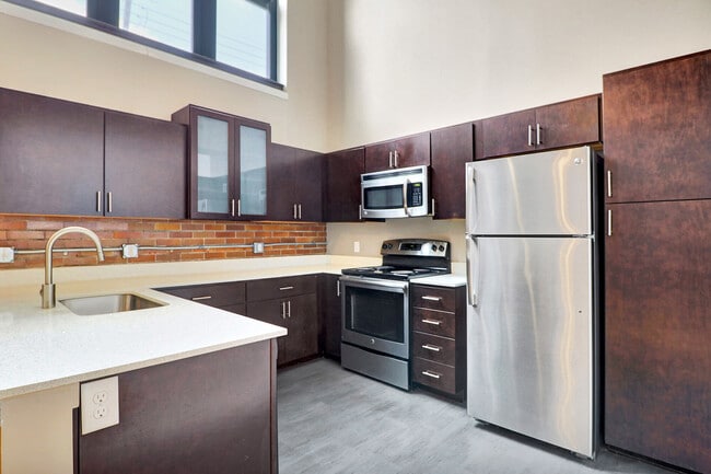 Cocina de los apartamentos West Hill