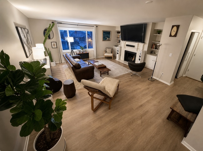 Living room (attached dining room) - 13360 W Bluemound Rd Unit #4