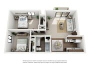 2 Bedroom Floorplan