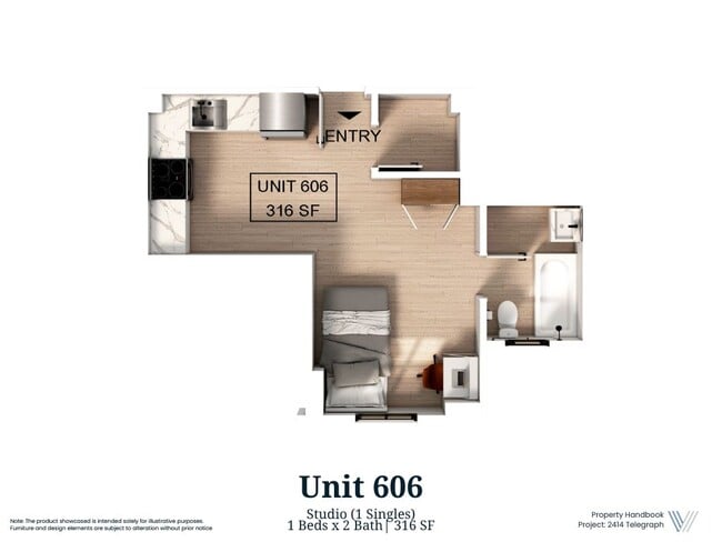 Floor Plan - 2414 Telegraph
