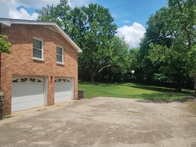 Driveway and 2 car garage