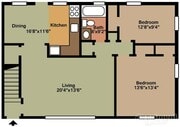 2 BR floorplan