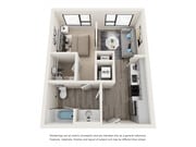 Aquarius - Studio, 1 Bath, 490 sq. ft.