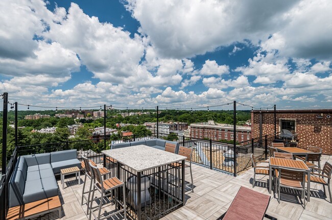 Rooftop deck with grills
