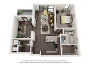 1 Bedroom - 1 Bathroom with Den