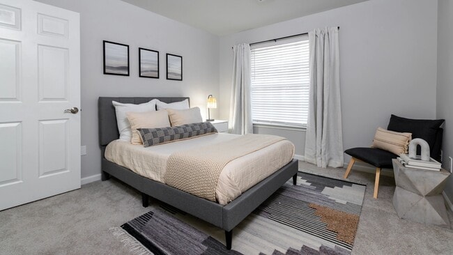 Revel in the master bedroom's enigmatic charm with a walk-in closet.