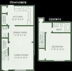 1BR/1.5BA