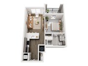 E1 | 1x1 | 626 sf