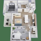 Two Bedrooms Two Baths ADA