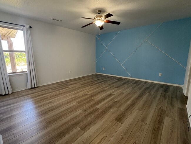 Roomy master bedroom on first floor