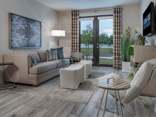 Apartment Living Room - The Point at Doral