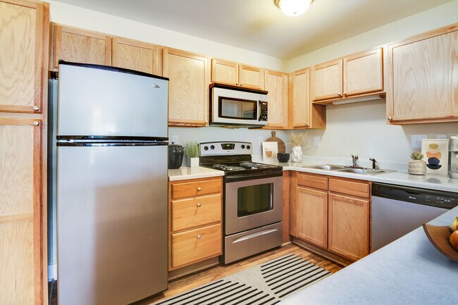 Step into this stylish kitchen, perfect for modern culinary adventures.