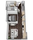 Floor Plan B - 3D