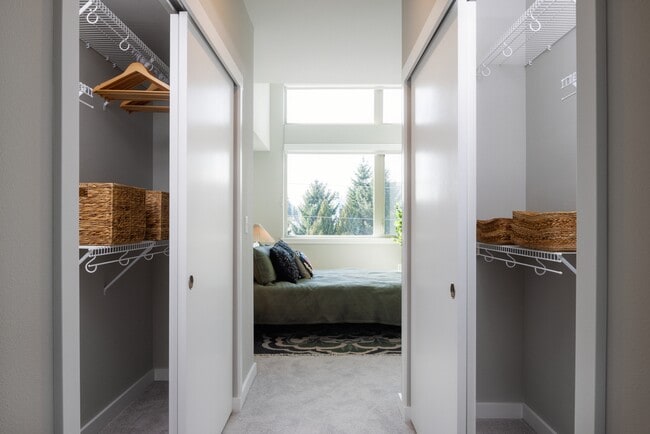 Bedrooms with ample closet space