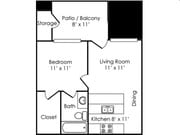 1BR/1BA