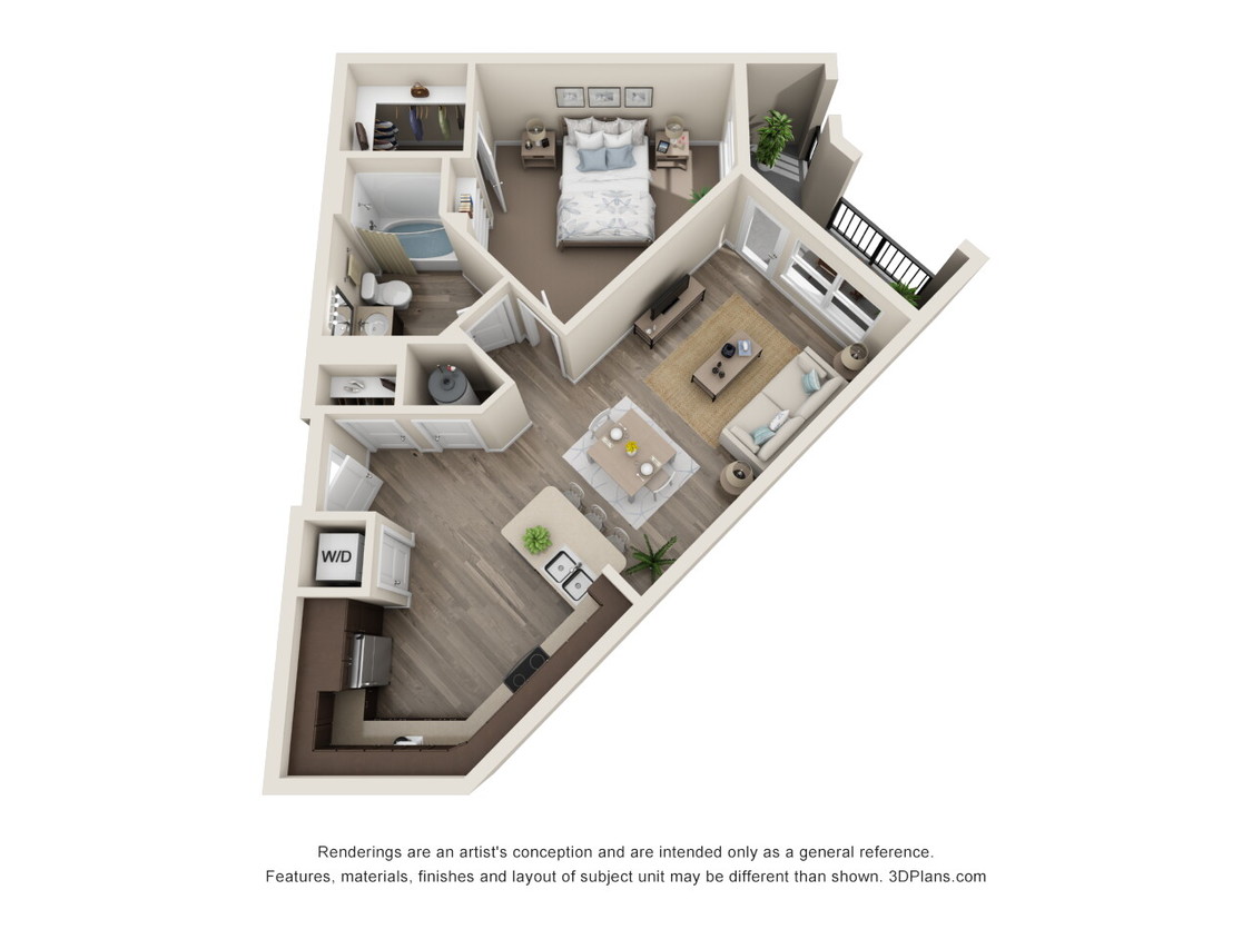 Floor Plan - 1x1-801