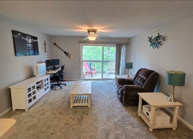 Living Room with Private Balcony