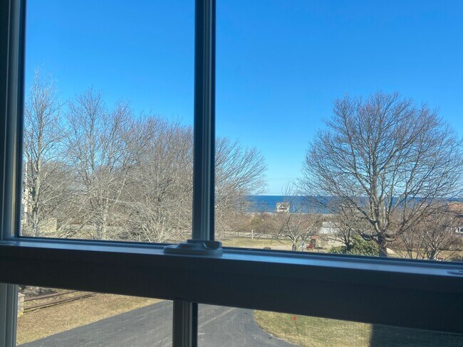 view from bedroom - 355 Hatherly Rd Unit carriage hse apt-utils in