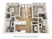2/2 D - Two Bedroom