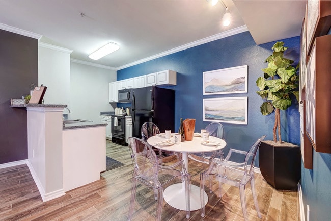 Eat In Kitchen with black appliances - Parkways on Prairie Creek