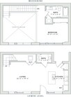 900 square foot one bedroom, one and a half bath lofted apartment home