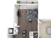 One Bedroom Floor Plan