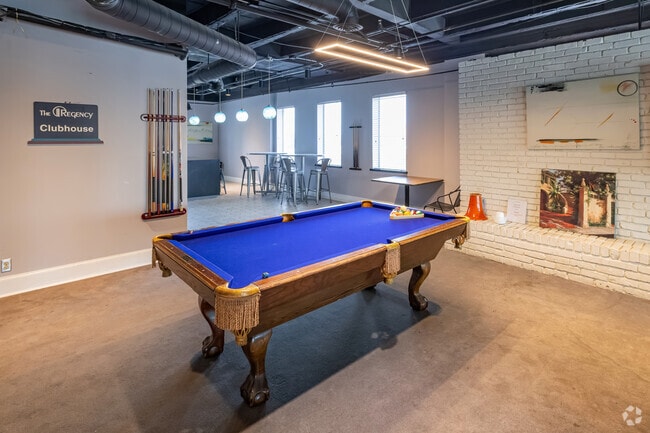 Enjoy billiards in our resident Clubhouse - The Regency Apartments