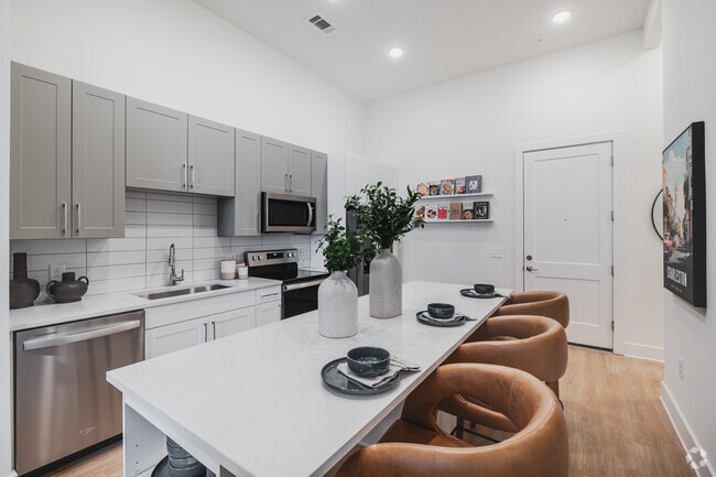 1BR, 1BA - 765SF - Kitchen Island - The Assembly at Park Circle
