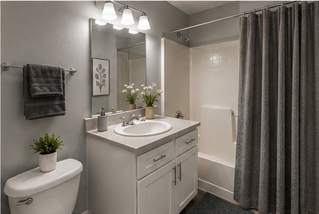 1BR, 1BA - 930SF - Bathroom