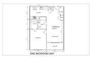 1BR Floor plan