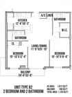 B2 | 2 Bedrooms, 2 Baths